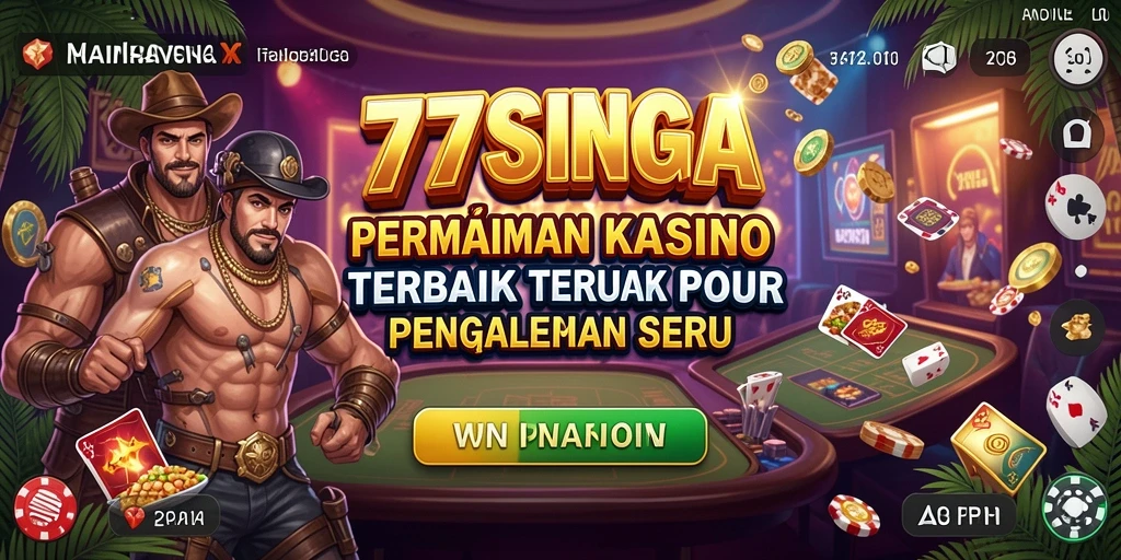 Screenshot 77SINGA menampilkan gameplay Kasino yang mendebarkan.