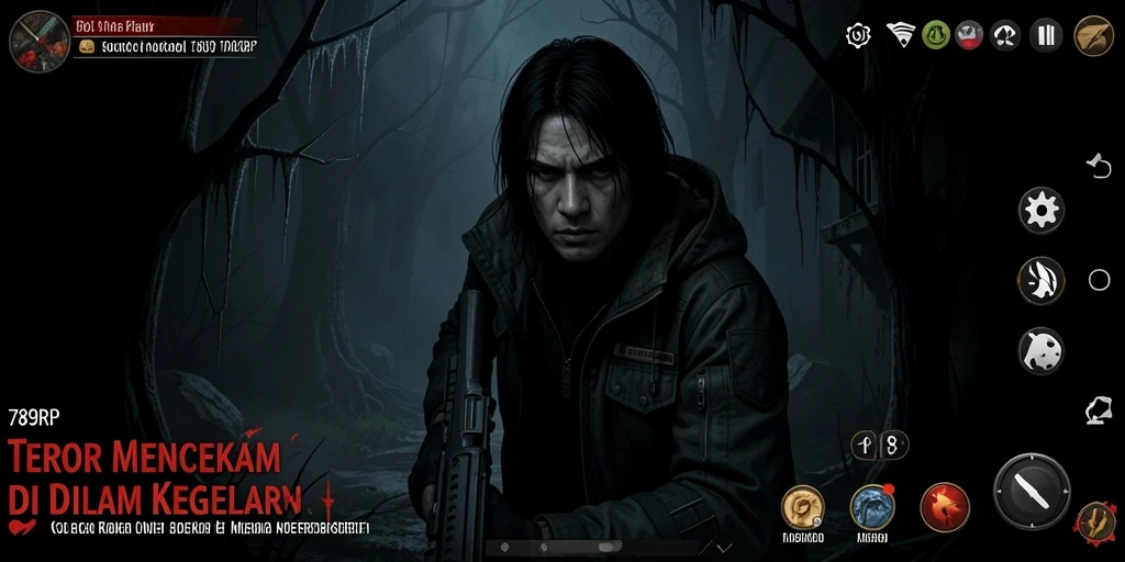 Gameplay seram di <strong>789RP</strong> dengan suasana mencekam dan penampakan yang menakutkan.