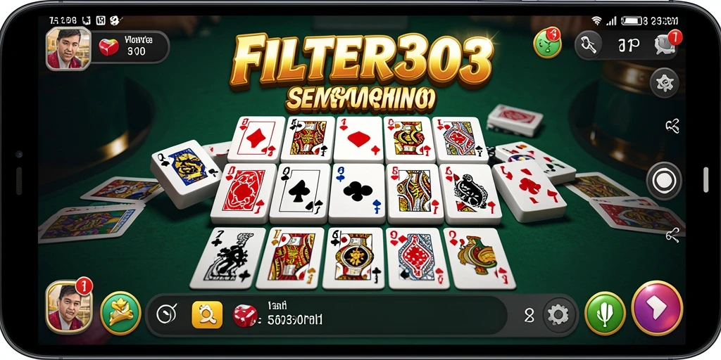 Tampilan gameplay Domino yang menegangkan dan seru.