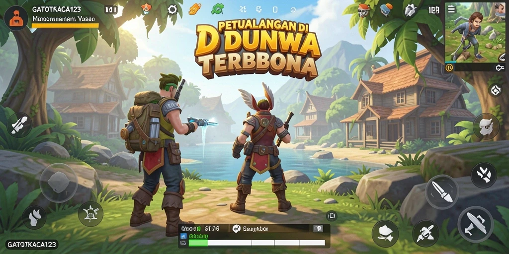 Gameplay menarik GATOTKACA123 dengan nuansa dunia terbuka.