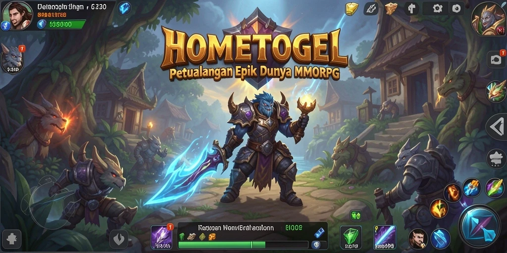 Tangkapan layar dari gameplay HOMETOGEL yang menampilkan pertarungan epik.