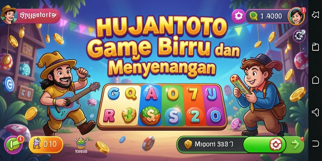 Tampilan screenshot HUJANTOTO menampilkan momen seru permainan Bingo.