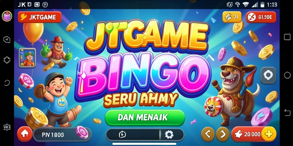 Tampilan gameplay seru dalam permainan Bingo JKTGAME.