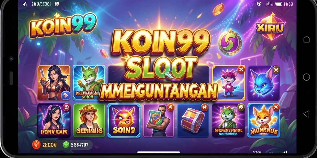 Screenshot permainan KOIN99 menampilkan aksi slot yang mengasyikkan.