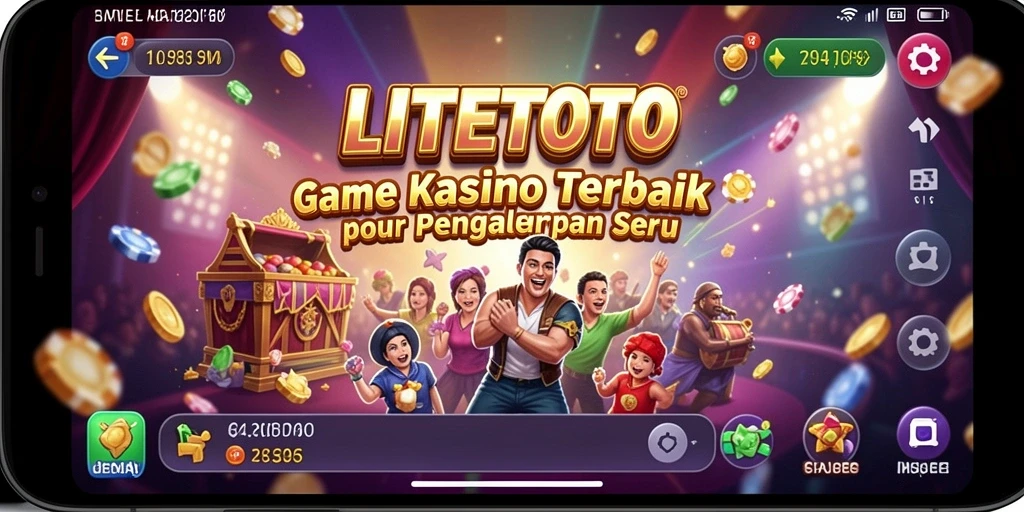 Screenshot gameplay LITETOTO menampilkan pengalaman Kasino yang menegangkan.