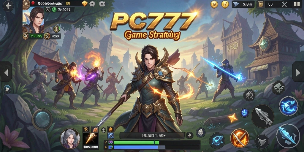 Tangkapan layar yang menampilkan aksi strategis dalam gameplay PC777.