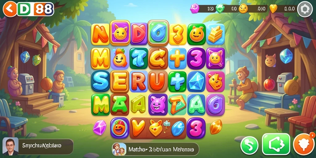 Screenshot dari gameplay RDI88 yang menarik dan penuh warna.