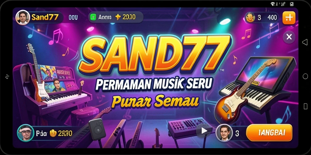 Tampilan gameplay SAND77 yang menyenangkan dan interaktif.